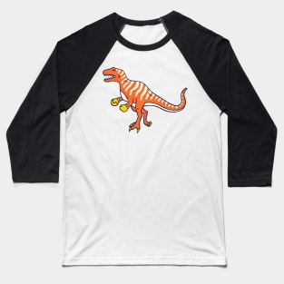 orange dinosaur boxer Baseball T-Shirt